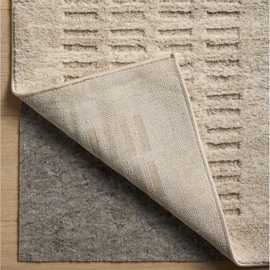 Amber Lewis x Loloi Monty Ivory Beige Abstract Rug